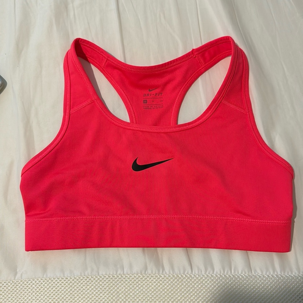 Neon Pink Nike Sports Bra